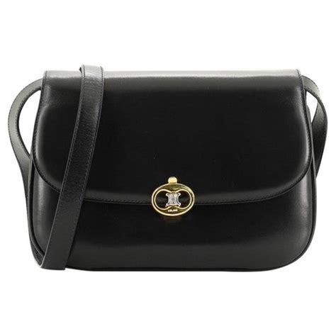 celine triomphe flap bag|Celine triomphe bag vintage.